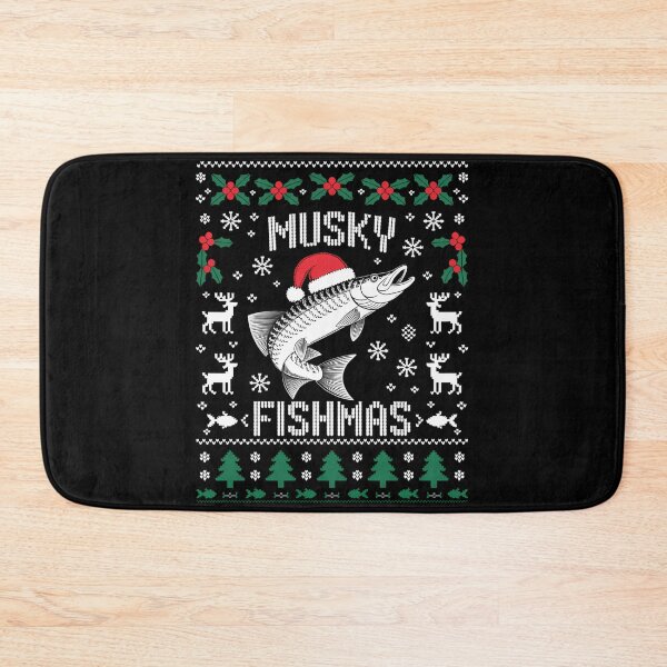 Item preview, Muskie Angler Fishmas Musky Fishing Gifts Ugly Christmas designed and sold by August4Laughs25.