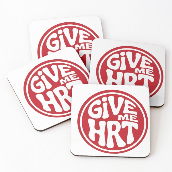 Item preview, Retro Activist "Give Me HRT" Bold Typography designed and sold by MiowandMolly.