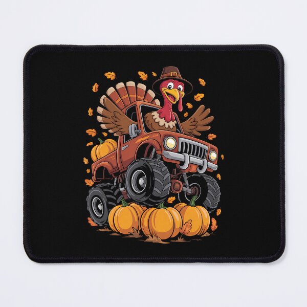Item preview, Turkey Thanksgiving Riding Monster Truck designed and sold by blueyeeti.