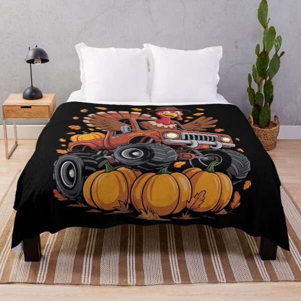 Item preview, Turkey Thanksgiving Riding Monster Truck designed and sold by blueyeeti.