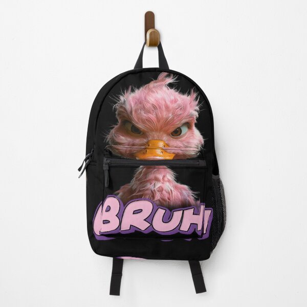 Item preview, "BRUH." Unhappy 3D Pink Duck designed and sold by WHITE FLAME PRINTS.