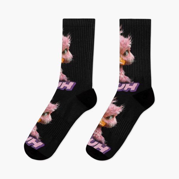 Item preview, "BRUH." Unhappy 3D Pink Duck designed and sold by WHITE FLAME PRINTS.