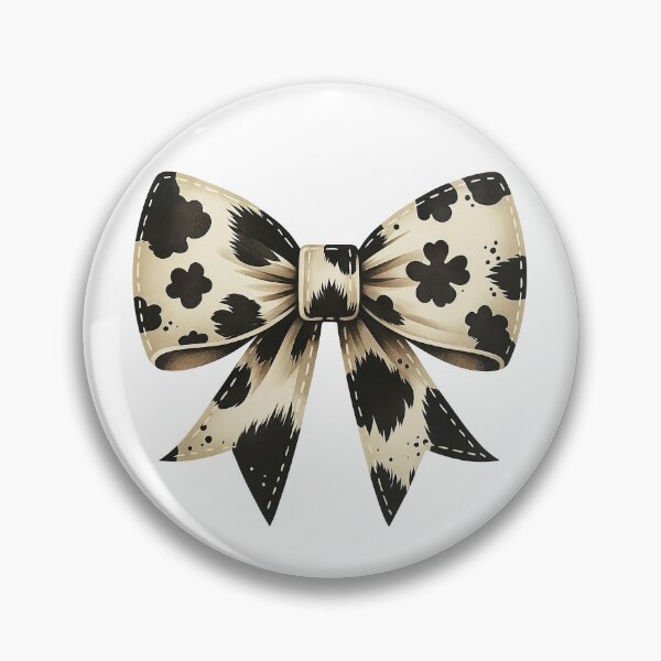 Item preview, Cow Print Bow Design in Neutral Tones designed and sold by ArtfulWeave.