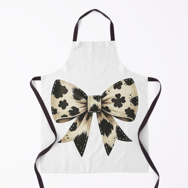 Item preview, Cow Print Bow Design in Neutral Tones designed and sold by ArtfulWeave.