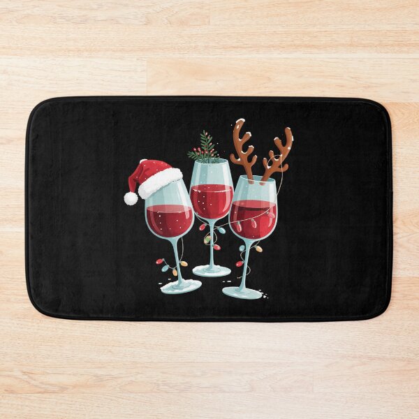 Item preview, Wine Christmas Santa Xmas Reindeer designed and sold by CookWorldLaughs.