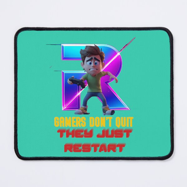 Item preview, Gamers Don't Quit. They just Restart designed and sold by RonPaulHappyGamer.