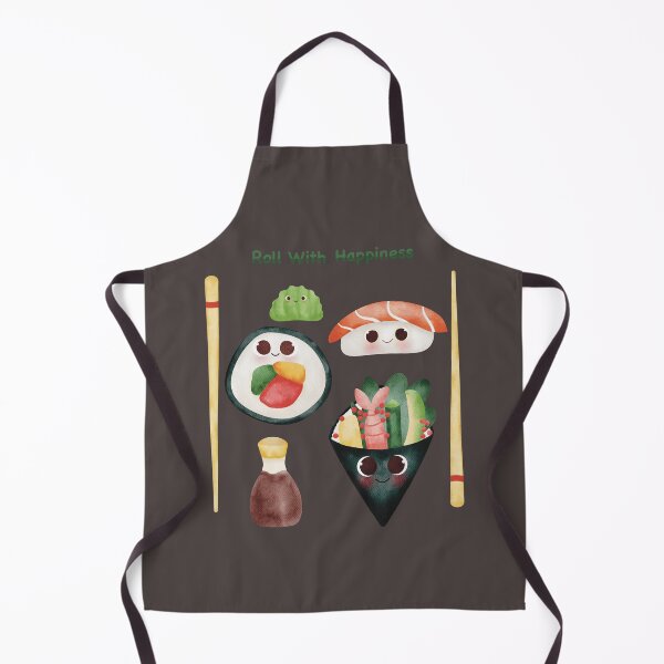 Item preview, Kawaii Sushi Squad – Cute Japanese Food Illustration designed and sold by GoldenAcornArt.