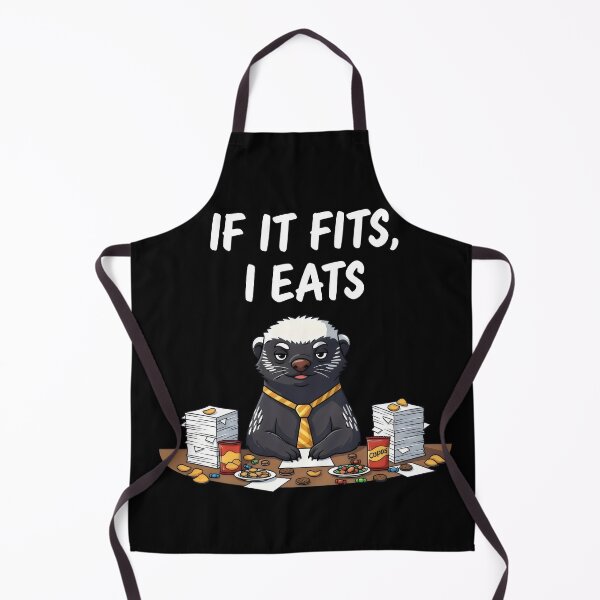 Item preview, “If It Fits, I Eats” Office Badger Cartoon – Gift for Busy Professionals designed and sold by Luminari Creations.