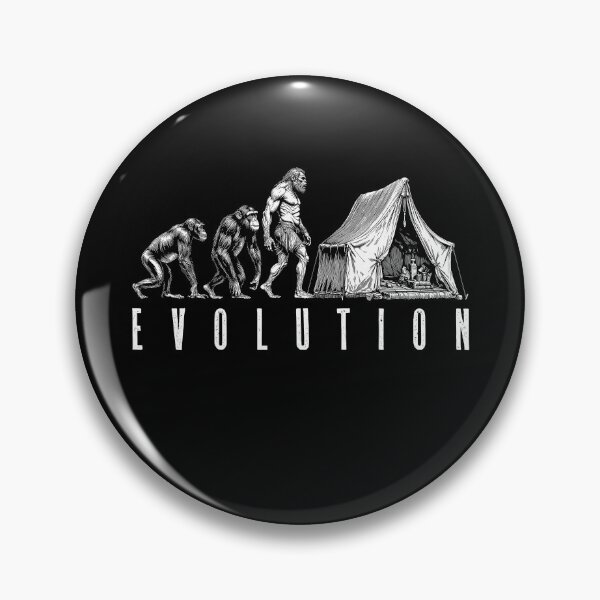 Item preview, Camping Camper Tent Evolution Funny Man Ape Neanderthal designed and sold by GrandeDuc.