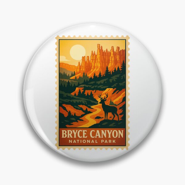 Item preview, Vintage Stamp Bryce Canyon National Park Utah designed and sold by astriebatik.