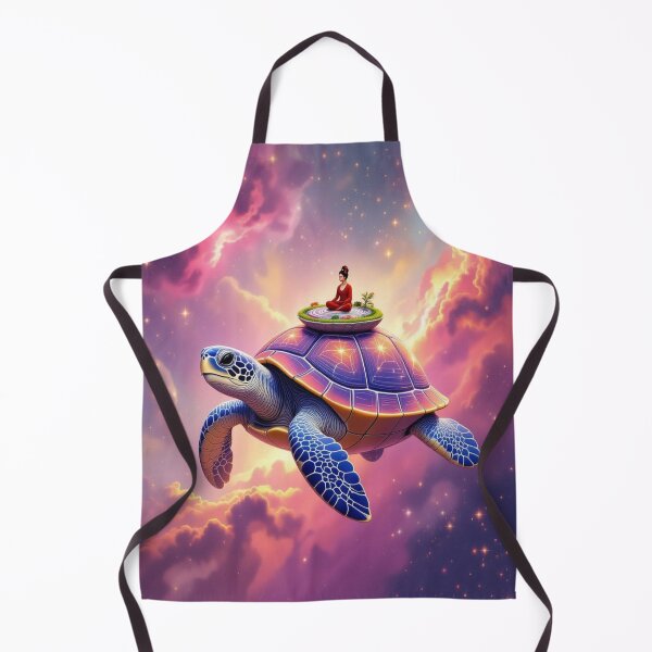Item preview, Flying Turtle Meditation – cosmic serenity meets fantasy & surreal vibes above the stars designed and sold by FotoworldEdel.