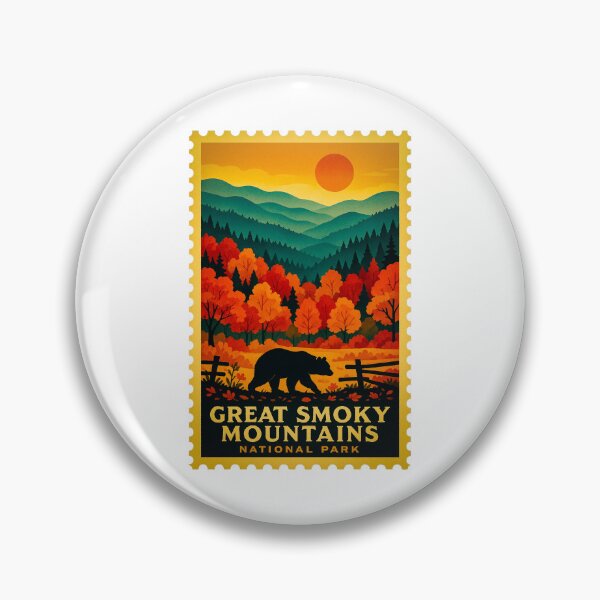 Item preview, Vintage Stamp Great Smoky Mountains National Park designed and sold by astriebatik.