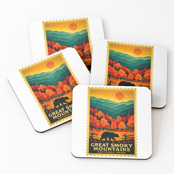 Item preview, Vintage Stamp Great Smoky Mountains National Park designed and sold by astriebatik.