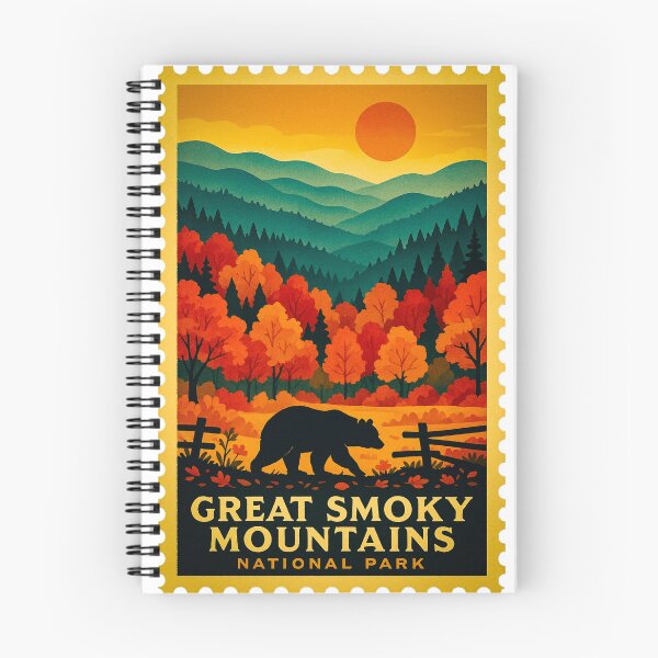 Item preview, Vintage Stamp Great Smoky Mountains National Park designed and sold by astriebatik.