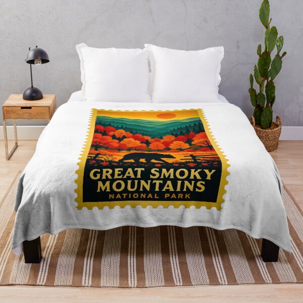 Item preview, Vintage Stamp Great Smoky Mountains National Park designed and sold by astriebatik.