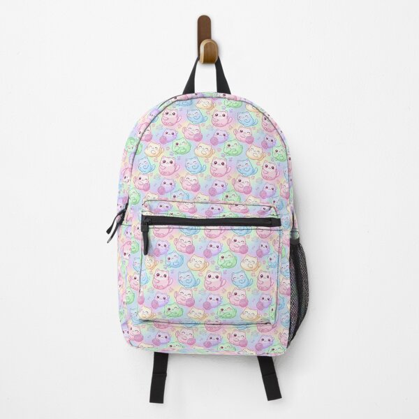 Item preview, Pastel Purrfection — Cute Kawaii Cat All-Over Pattern designed and sold by printedartgoods.