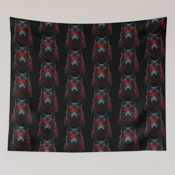 Item preview, Blindfolded Wolf – Dark Power and Hidden Mystery designed and sold by PixelVibe782.