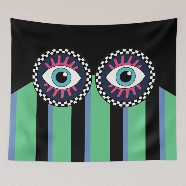 Item preview, Green and blue stripey designed and sold by GasconyPassion.