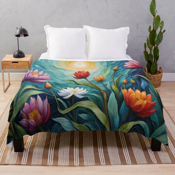 Item preview, Beautiful Flaming Flowers in the Sun designed and sold by She Wears Flannel.