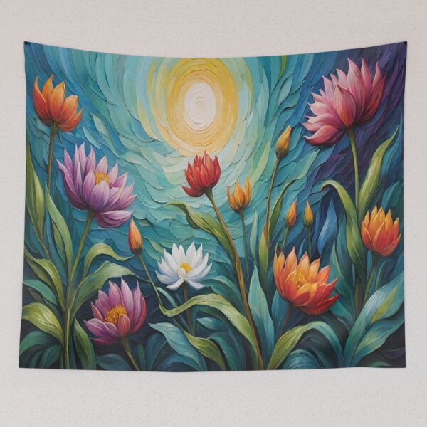 Item preview, Beautiful Flaming Flowers in the Sun designed and sold by She Wears Flannel.