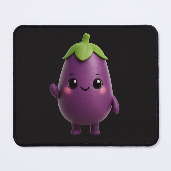 Item preview, Cute Eggplant Character | Kawaii Fun Vegetable Art designed and sold by Moons Studio.