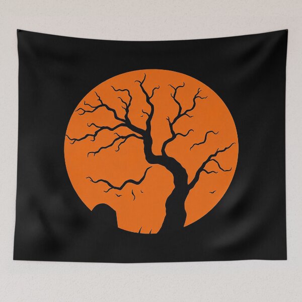 Item preview, Moon design and a spooky tree in Halloween designed and sold by Merrylands Artshop.