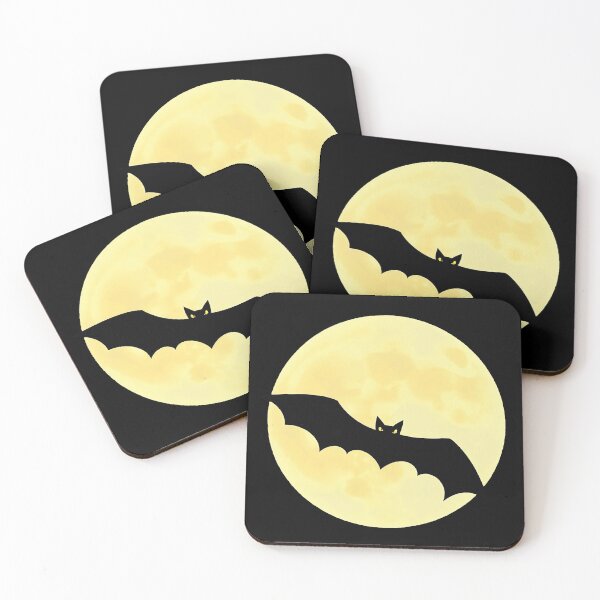 Item preview, Scary bat and the moon design for Halloween designed and sold by Merrylands Artshop.