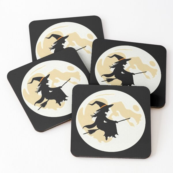 Item preview, Spooky witch and the moon design for Halloween designed and sold by Merrylands Artshop.