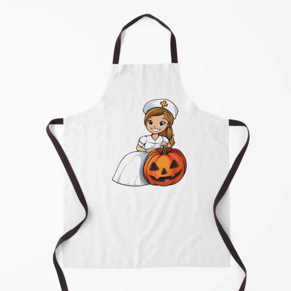 Item preview, Halloween nurse girl cartoon art designed and sold by olenapetol.