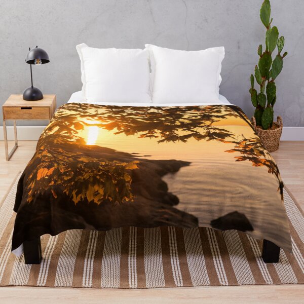 Item preview, Autumn Sunrise in Burnt Umber and Brushed Gold designed and sold by Georgia Mizuleva.