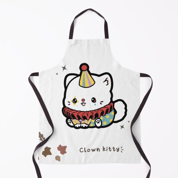 Item preview, Clown Kitty with a Colorful Ruffle and Cone Hat designed and sold by refugiauy.