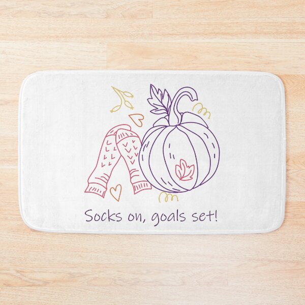 Item preview, Cozy autumn socks and pumpkin motivational design designed and sold by olenapetol.
