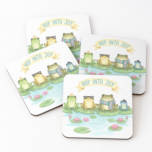 Item preview, Playful Watercolor Frogs Sticker with Joyful Pastel Design designed and sold by DiNata.