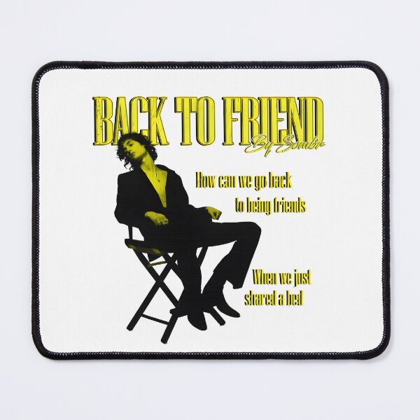Item preview, Sombr “Back to Friend” Lyric Poster | Vintage Yellow & Black Indie Art designed and sold by Ariella Whitney.