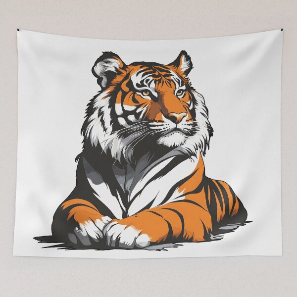 Item preview, Brave Looking Tiger designed and sold by Anicue.