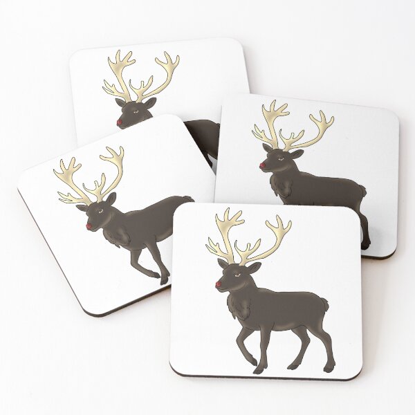 Item preview, Reindeer with Glowing Red Nose – Cute Christmas Animal designed and sold by Crack-in-Colors.