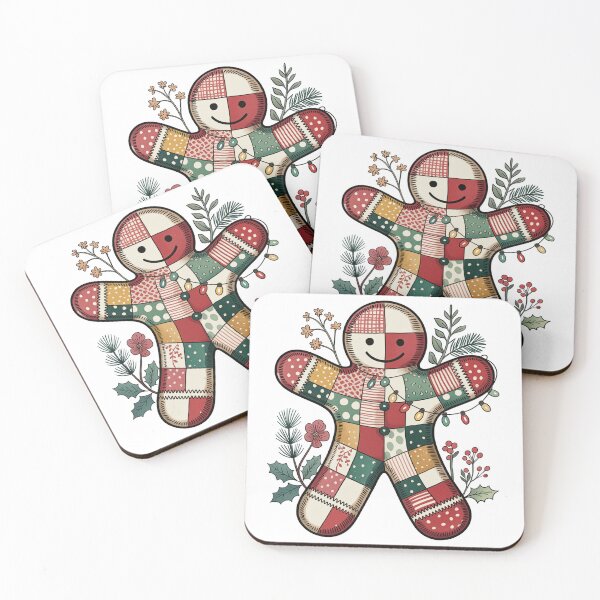 Item preview, Patchwork Christmas Gingerbread designed and sold by jkrphoto.