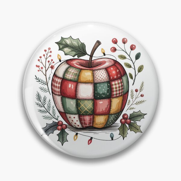 Item preview, Patchwork Christmas Apple designed and sold by jkrphoto.