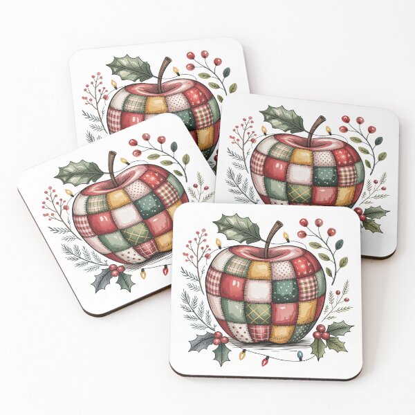 Item preview, Patchwork Christmas Apple designed and sold by jkrphoto.