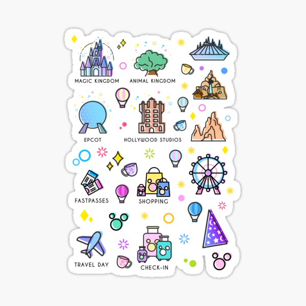 Item preview, Meet me at my Happy Place Sticker Pattern designed and sold by tachadesigns.