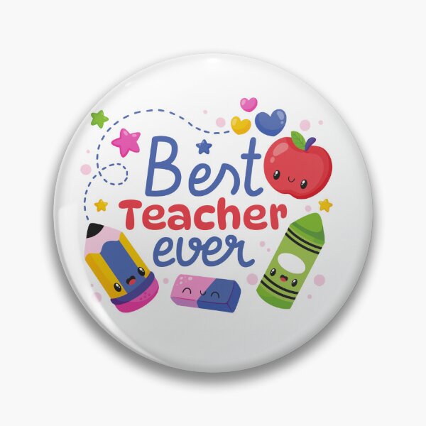 Item preview, Best Teacher Ever Kawaii colorful designed and sold by Designovas.