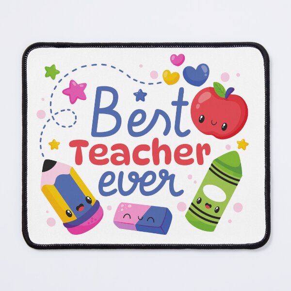 Item preview, Best Teacher Ever Kawaii colorful designed and sold by Designovas.
