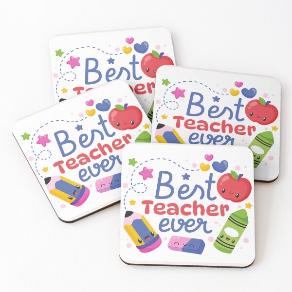 Item preview, Best Teacher Ever Kawaii colorful designed and sold by Designovas.