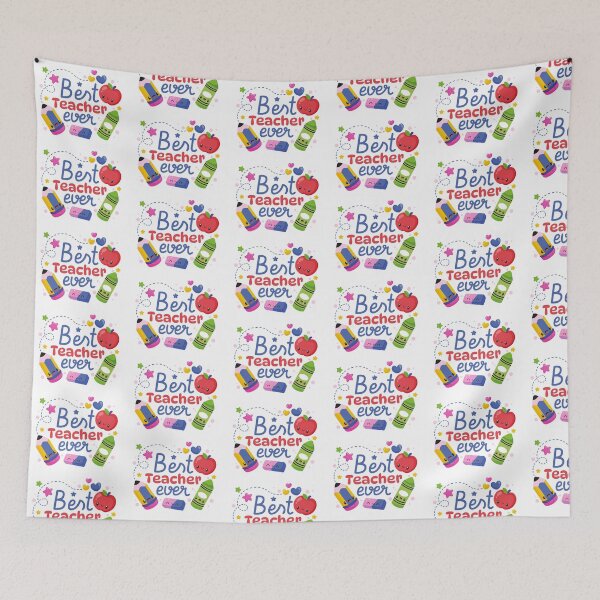 Item preview, Best Teacher Ever Kawaii colorful designed and sold by Designovas.