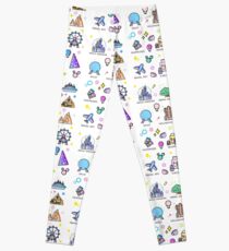 Meet me at my Happy Place Sticker Pattern Leggings