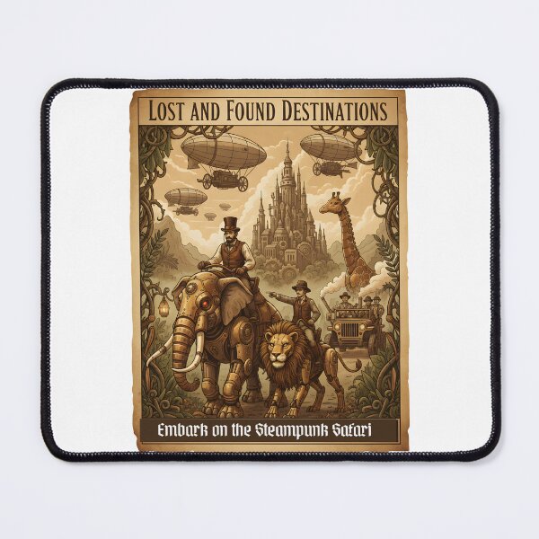 Item preview, Lost & Found Destinations: Steampunk Safari designed and sold by ThreadEclectic.