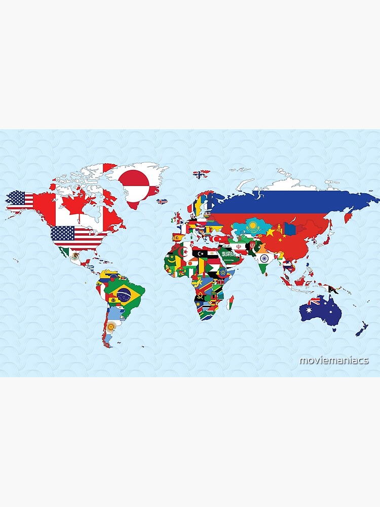 World Map made up of each countries flag by moviemaniacs