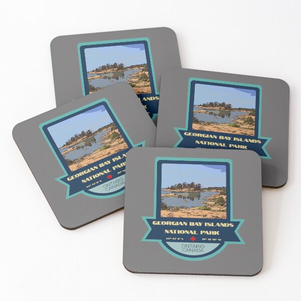 Item preview, Georgian Bay Islands National Park Vintage Retro Sticker – Canada National Park Badge Design designed and sold by RouseDesigns.