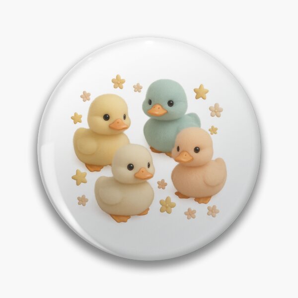 Item preview, Pastel Baby Ducklings – Soft Plush Kawaii Art designed and sold by Bellassi.