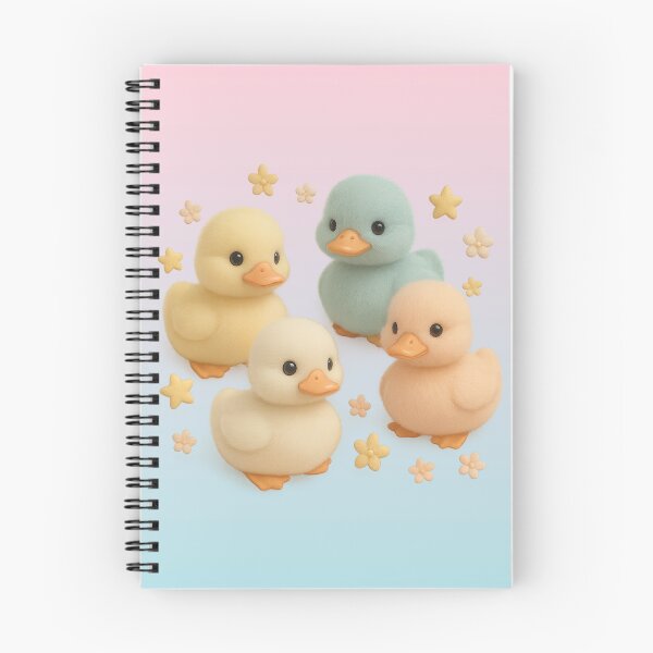Item preview, Pastel Baby Ducklings – Soft Plush Kawaii Art designed and sold by Bellassi.